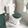 Hudson Traditional Midnight Green Wooden Soft Close Toilet Seat