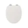 Hudson Traditional Cotton White Wooden Soft Close Seat