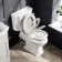 Hudson Traditional Cotton White Wooden Soft Close Seat