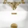 Brushed Brass Oval Basin Overflow Ring