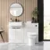Sicily Fluted Coastal White 600 Toilet Unit