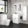 Gloss White Mirror Cabinet 500mm