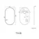 Darci Black Framed Oval Bathroom Mirror 900x500mm