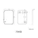Olivia Black Framed Rectangular Bathroom Mirror 600x400mm