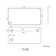 Olivia Black Framed Rectangular Bathroom Mirror 600x1200mm