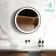 Mollie Black Framed Round Illuminated LED Mirror With BLUETOOTH Speaker 600mm
