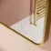 Olivia Brushed Brass Rectangular Bathroom Mirror 800x600mm