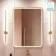 Olivia Brushed Brass Illuminated LED Mirror 800x600mm