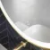 Mollie Brushed Brass Round Illuminated LED Mirror 600mm