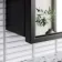 Mia Black Framed Mirror Cabinet 710x800mm
