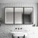 Mia Black Framed Illuminated LED Mirror Cabinet 710x1200mm
