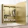 Olivia Matt Brass Illuminated LED Mirror Cabinet With BLUETOOTH Speaker 710x500mm