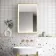 Mia Matt Brass Illuminated LED Mirror Cabinet With BLUETOOTH Speaker 710x500mm