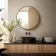Essence Black Framed Round Bathroom Mirror 800mm