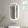 Darci Brushed Brass Backlit llluminated LED Mirror 900x500mm
