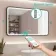 Olivia Black Framed Illuminated LED Mirror With BLUETOOTH Speaker 600x1000mm