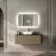 Olivia Brushed Brass Backlit llluminated LED Mirror 600x1000mm