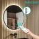 Mollie Black Framed Round Backlit LED Mirror With BLUETOOTH Speaker 800mm