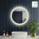 Mollie Brushed Brass Round Backlit Illuminated LED Mirror 500mm