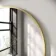 Essence Brushed Brass Arched Bathroom Mirror 750x500mm