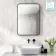 Essence Black Framed Rectangular Bathroom Mirror 700x500mm