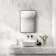 Essence Black Framed Rectangular Bathroom Mirror 700x500mm