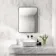 Essence Black Framed Rectangular Bathroom Mirror 800x600mm