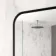 Essence Black Framed Rectangular Bathroom Mirror 800x600mm