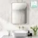 Essence Brushed Brass Rectangular Bathroom Mirror 700x500mm