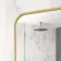 Essence Brushed Brass Rectangular Bathroom Mirror 700x500mm