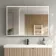 Esme Matt Black Illuminated LED Recessed Mirror Cabinet 700x1000mm