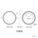 Delilah Black Framed Round Illuminated LED Mirror 600mm