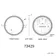  Delilah Brushed Brass Round Illuminated LED Mirror 600mm 