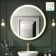  Delilah Brushed Brass Round Illuminated LED Mirror 800mm 