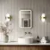Mila Brushed Brass Illuminated LED Mirror 600x400mm