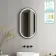 Ada Black Framed Illuminated LED Mirror 900x500mm