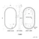 Ada Black Framed Illuminated LED Mirror 900x500mm