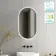 Ada Black Framed Backlit Illuminated LED Mirror 900x500mm