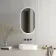 Ada Black Framed Backlit Illuminated LED Mirror 900x500mm