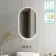 Ada Brushed Brass Backlit Illuminated LED Mirror 900x500mm