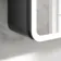Aurora Matt Black Illuminated LED Mirror Cabinet With BLUETOOTH Speaker 700x800mm