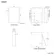 Selma Battery Operated Matt Black Illuminated LED Mirror Cabinet 600x450mm