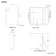 Selma Battery Operated Matt Black Illuminated LED Mirror Cabinet 700x500mm