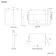 Selma Battery Operated Matt Black Illuminated LED Mirror Cabinet 700x800mm