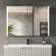 Selma Battery Operated Matt Black Illuminated LED Mirror Cabinet 700x1000mm