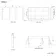Selma Battery Operated Matt Black Illuminated LED Mirror Cabinet 700x1200mm