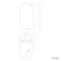 Essence Black Framed Oval Bathroom Mirror 800x400mm