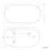 Essence Black Framed Oval Bathroom Mirror 1000x500mm
