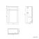 Cashmere Pink Slimline Back To Wall Toilet Unit 500mm