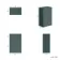 Capri Mystic Green Back To Wall Toilet Unit 500mm